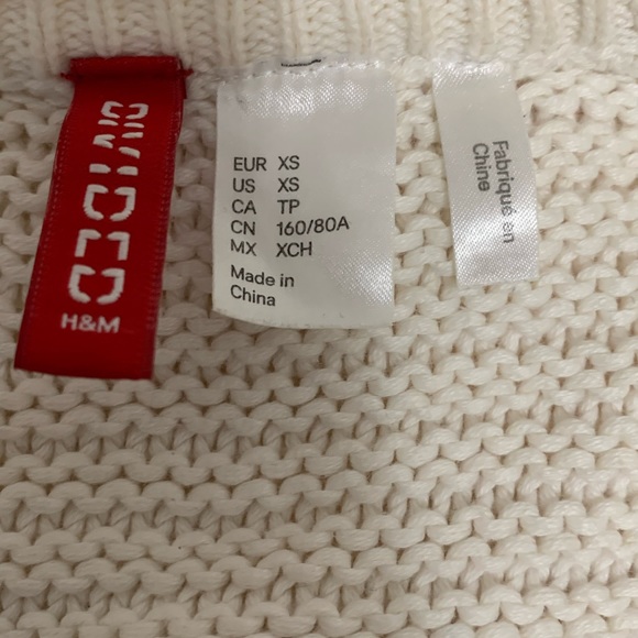H&M White Cable Knit Sweater - Picture 3 of 3